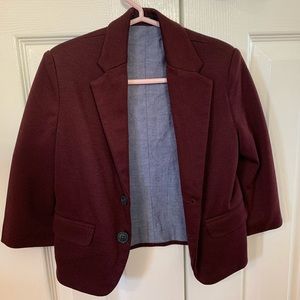 Baby boy burgundy blazer.